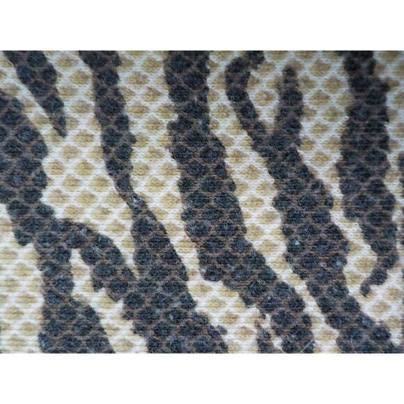 Jason Maxwell Brown Animal Print Top T-Shirt Waffle Cotton Short Sleeve Women L - Picture 5 of 5